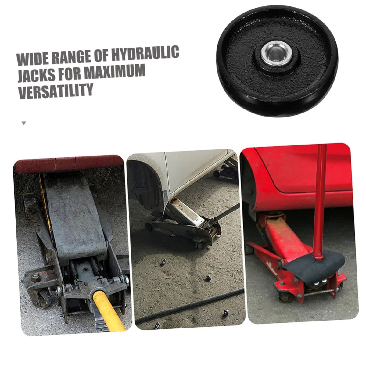 Cabilock Ruedas Delanteras Para Gato Hidráulico Universal 2 Piezas De 2 Toneladas Ruedas De Repuesto Con Rodamiento Para Remolque Y Gato De Piso Fácil Instalación Y Estabilidad Mejorada