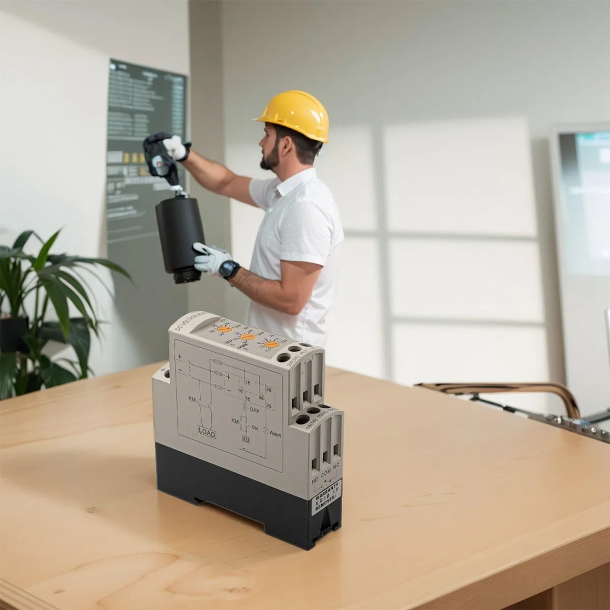 FACAIIO DVRD DC Sobretensión y Subtensión para relé de protección DC12V 24V 36V 48V Circuitos con retardo ajustable e indicadores LED