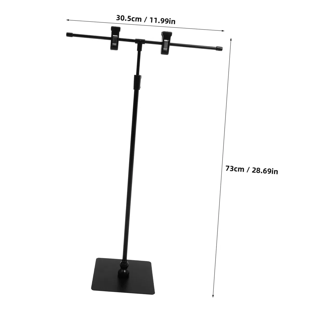 de Soporte Espacio Exhibición Adecuado Amplio Ajustable para para y en Carteles Acero Inoxidable Altura Minimalistas Mesa para Supermercados y Hogares