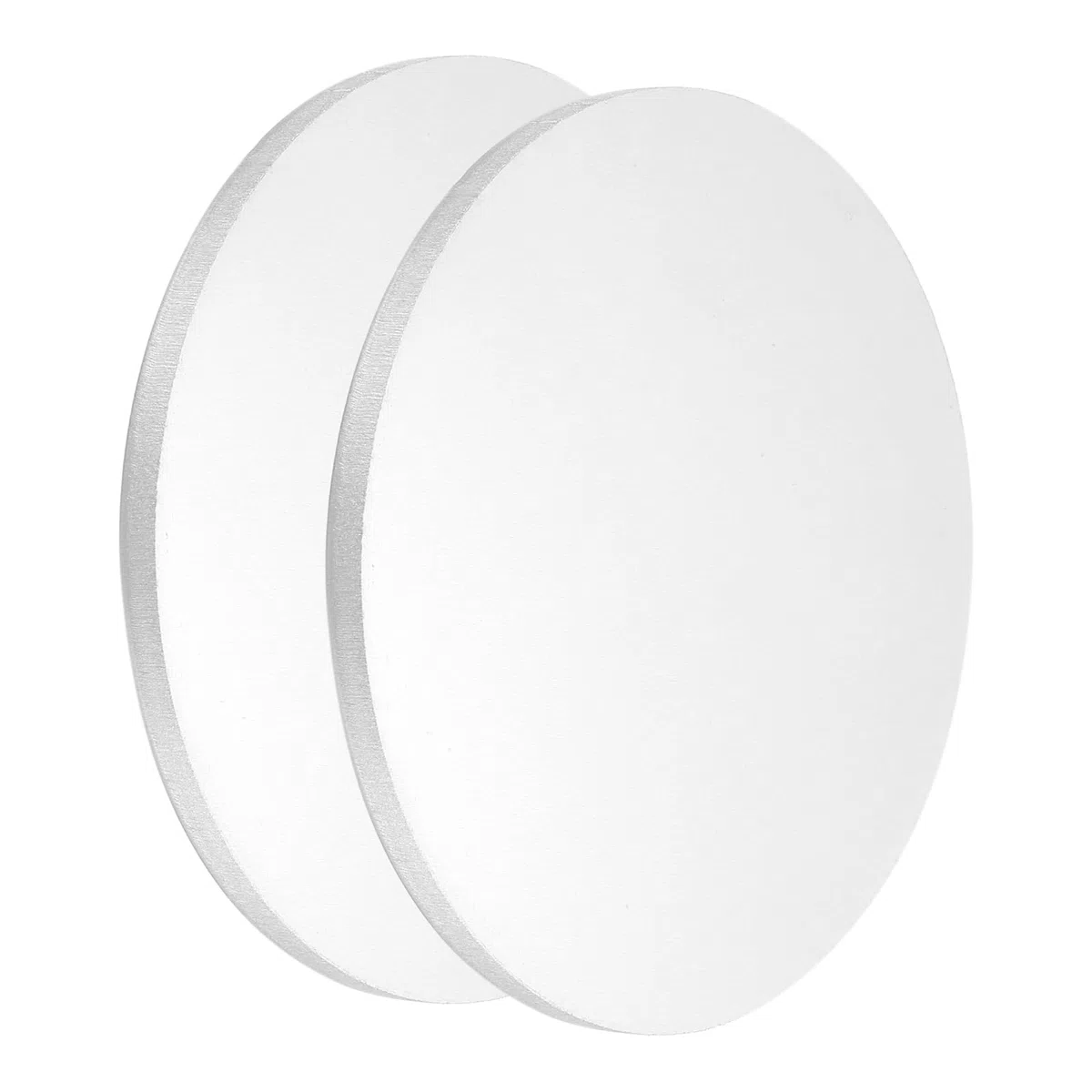 QUARKZMAN 2 Piezas De Disco De Aluminio 4"(100mm) Diámetro 0.24"(6mm) Grosor 1060 Placas Circulares De Aluminio Láminas Redondas Para Estampado De Metales