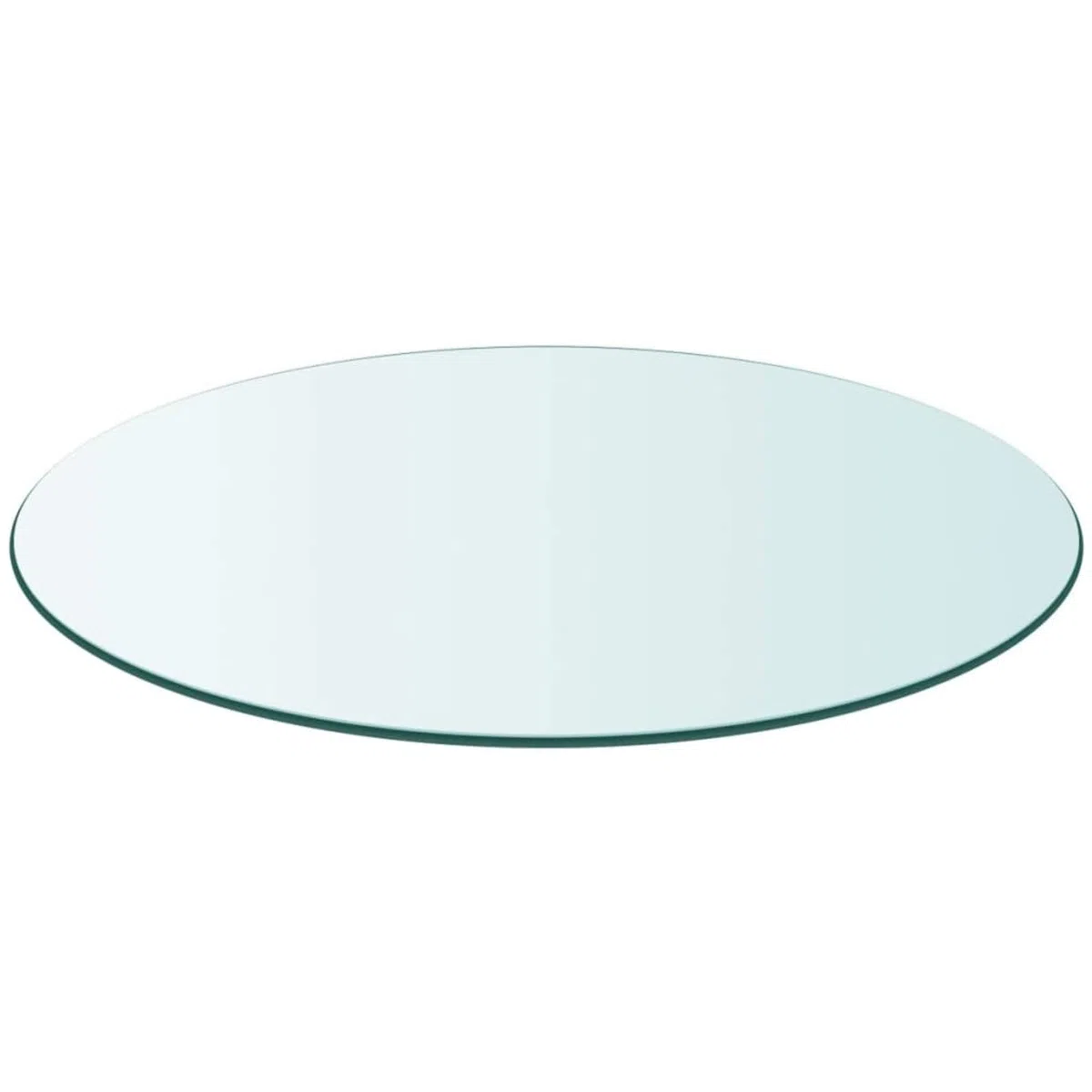 Homgoday Tablero de Mesa de Cristal Templado Redondo 400 mmTransparente