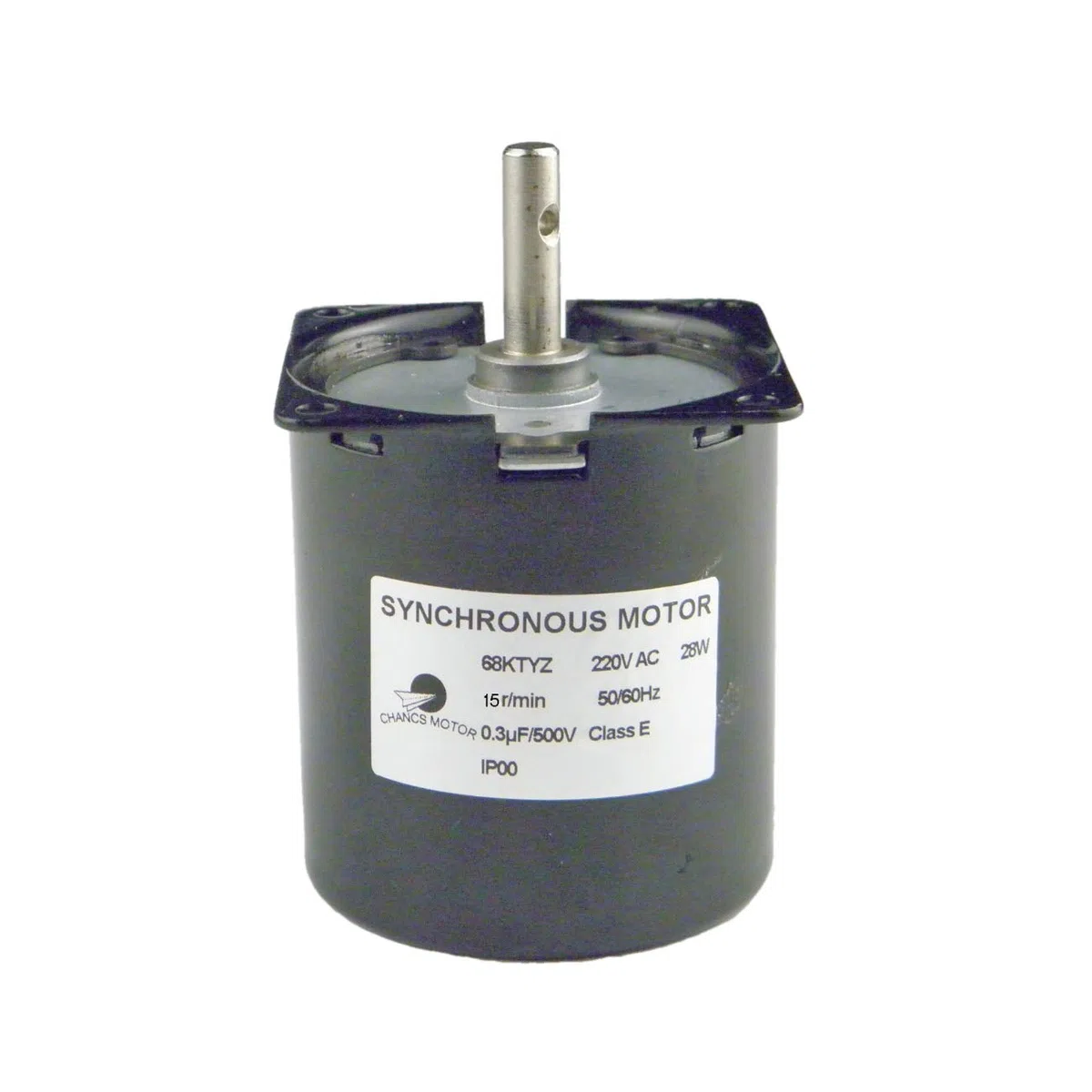 CHANCS 68KTYZ Motor eléctrico Barbacoa Alto Par 220V AC 15r/min Torque 22Kgf.cm Metal engranado para la plataforma giratoria del asador