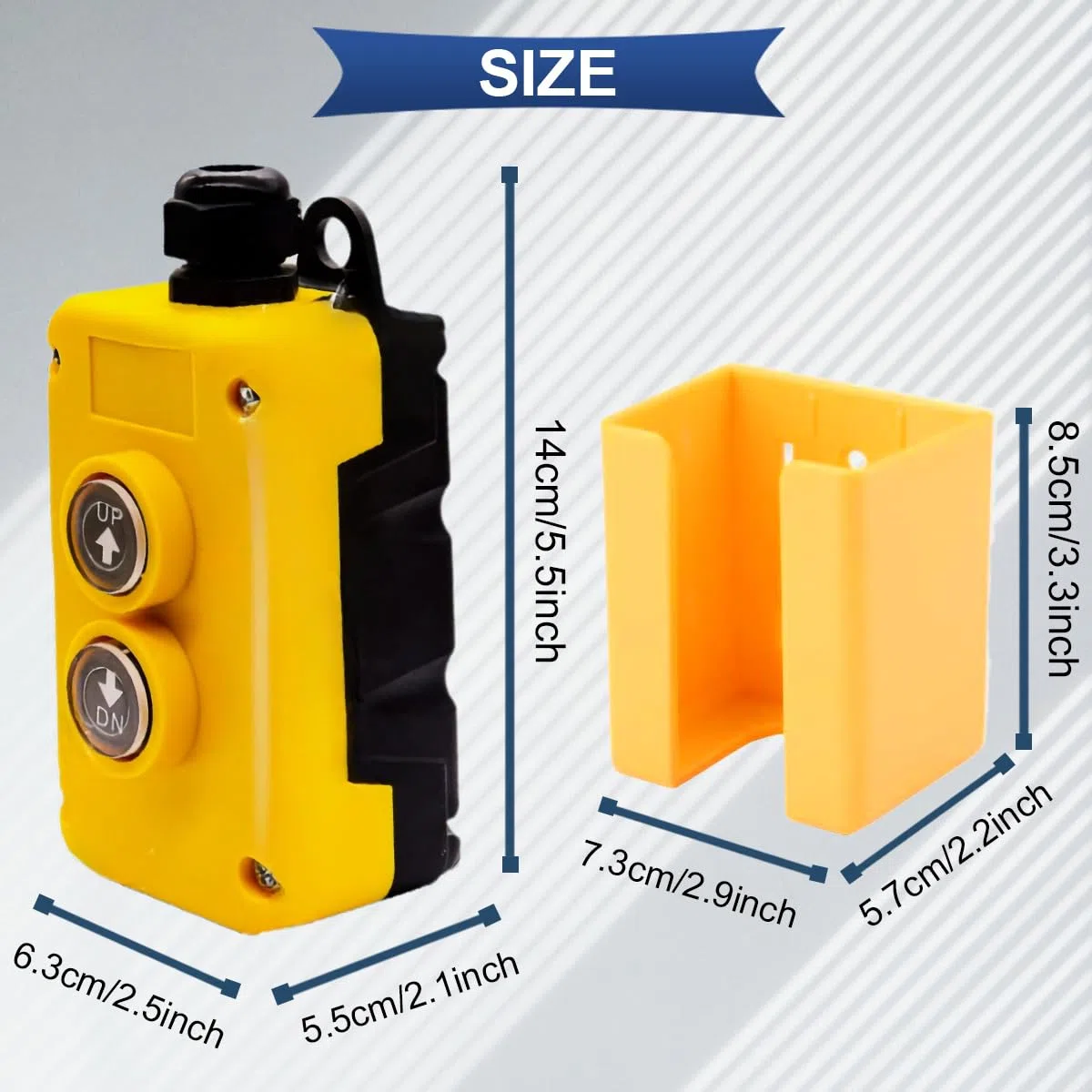 Interruptor de control remoto para remolque basculante de 12 V CC, impermeable, momentáneo, para subir y bajar remolques basculantes, carretillas elevadoras eléctricas y plataformas