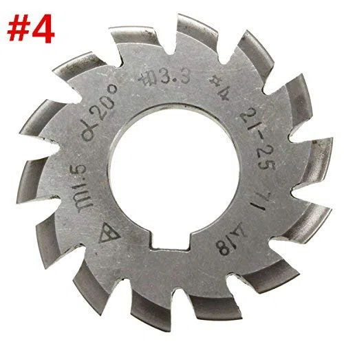 EsportsMJJ Módulo 1,5 Pa20 Alesaje 22 Mm #1-8 Fresa De Engranaje Espiral Hss-7#
