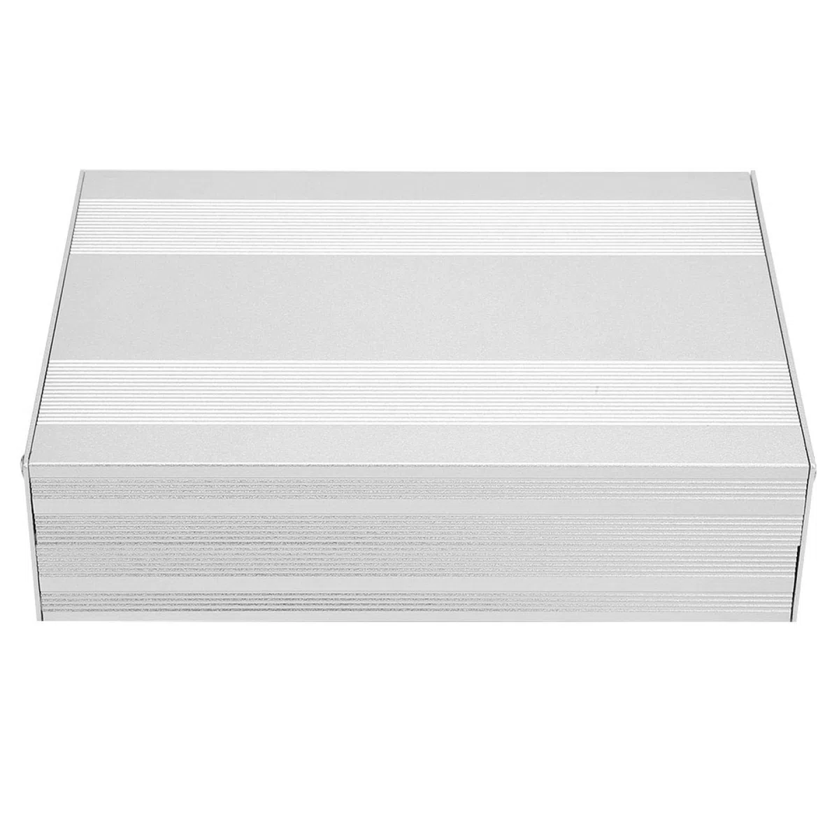 Tyenaza Caja de Proyecto de Aluminio, 54x145x200mm Caja de Proyectos Electrónicos, Caja de Placa de Circuito Impreso de Aluminio Plata Tipo Dividido Caja de Proyecto Electrónico DIY, para Proyecto