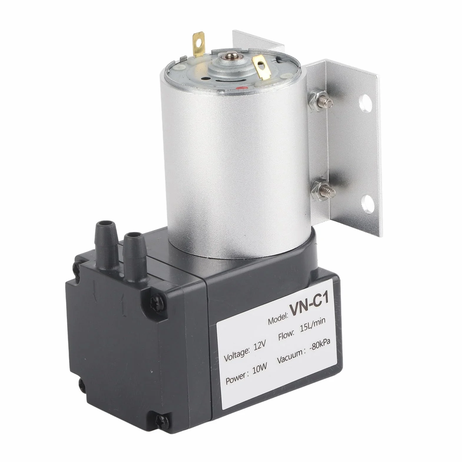 Bomba de Succión de Vacío de Presión Negativa con Soporte, 10W DC12V/24V para Análisis y Muestreo de Gas (DC12V)