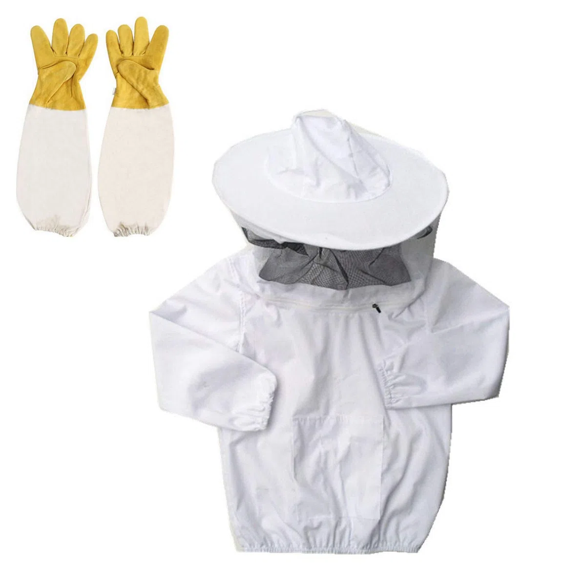Traje de ProteccióN ApíCola Infantil,Traje de Apicultor Infantil Con ProteccióN Integral,Disfraz Abeja NiñO,Guantes de Apicultura Para NiñOs (Y(100-125CM))