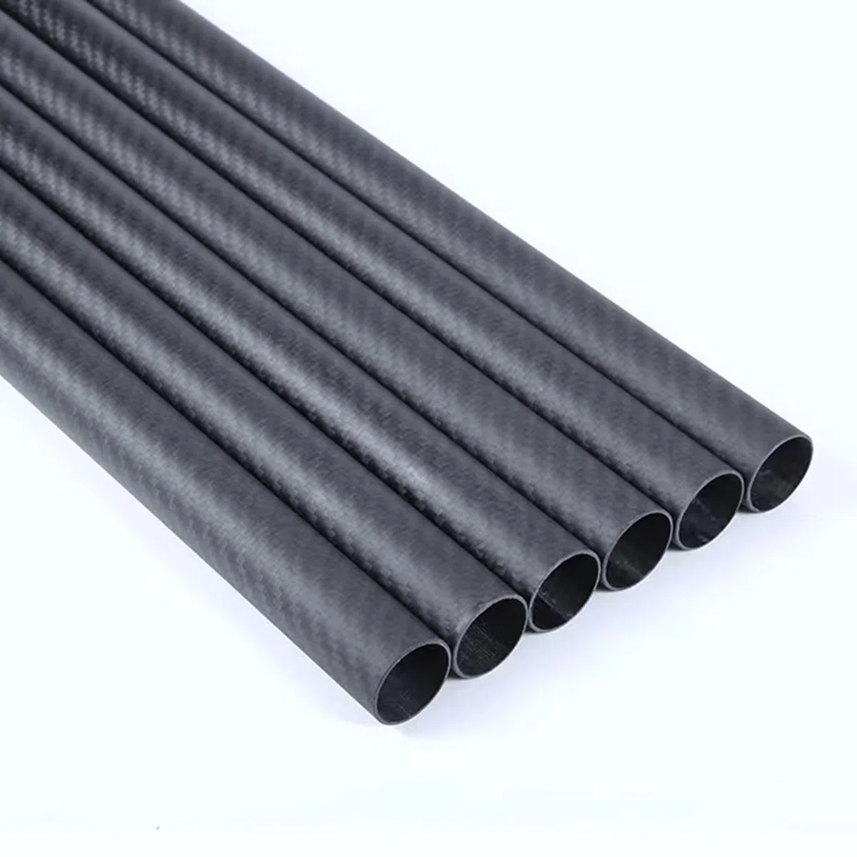 Varilla de Fibra de Carbono Tubo de fibra carbono 600 mm, compuesto dureza, tejido sarga mate Para uso industrial(8x6x600mm 1pcs)