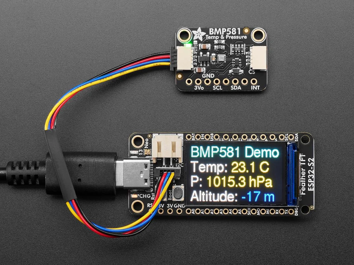 Adafruit Sensor de temperatura y presión de aire BMP581 I2C/SPI, STEMMA QT, 6407