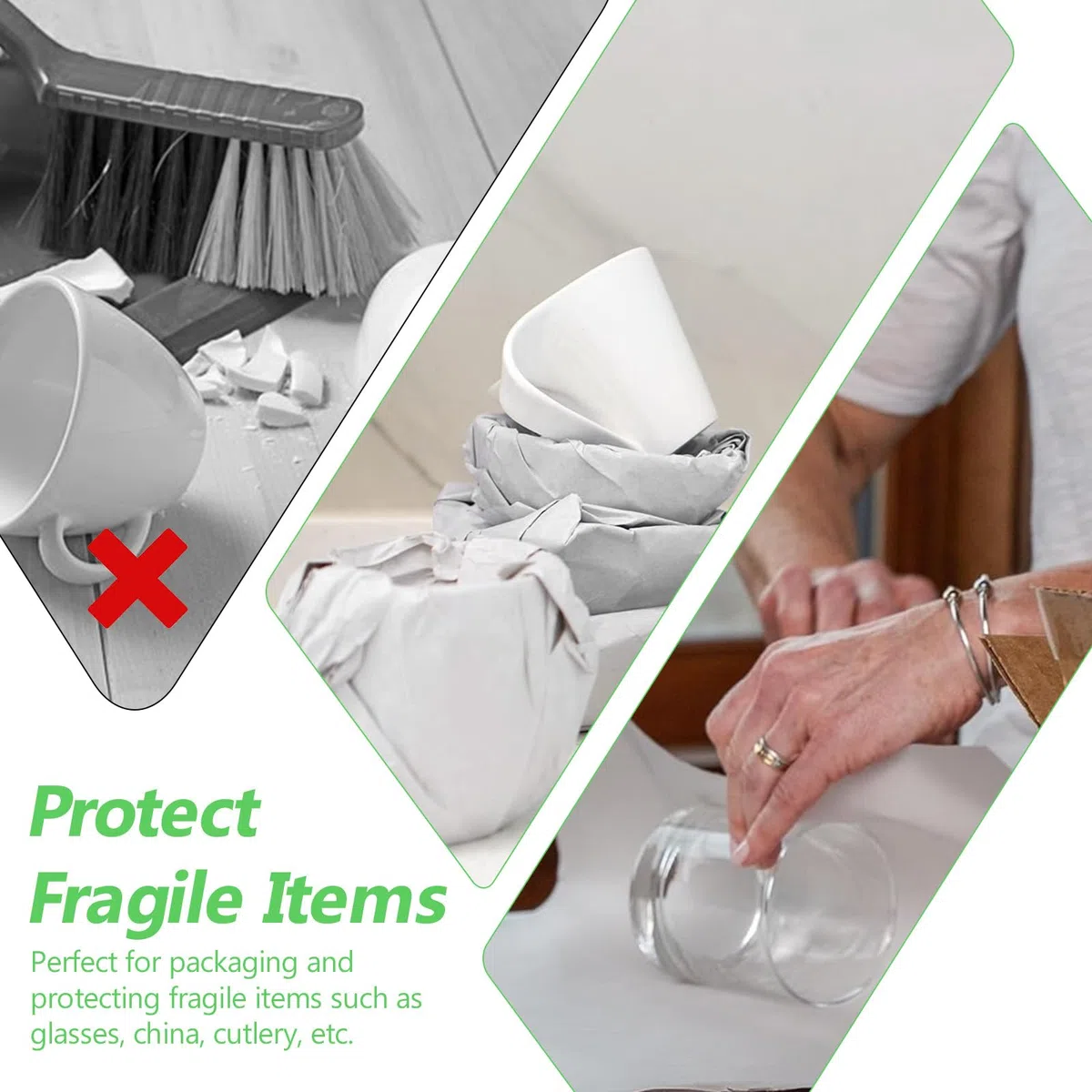 Papel de Embalaje Blanco para Mudanzas 100 Hojas de Papel de Seda para Embalaje de 70 x 38 cm Papel de Periódico para Envolver Cristal Vajillas Ropas Papel de Embalaje de Regalo para Tienda