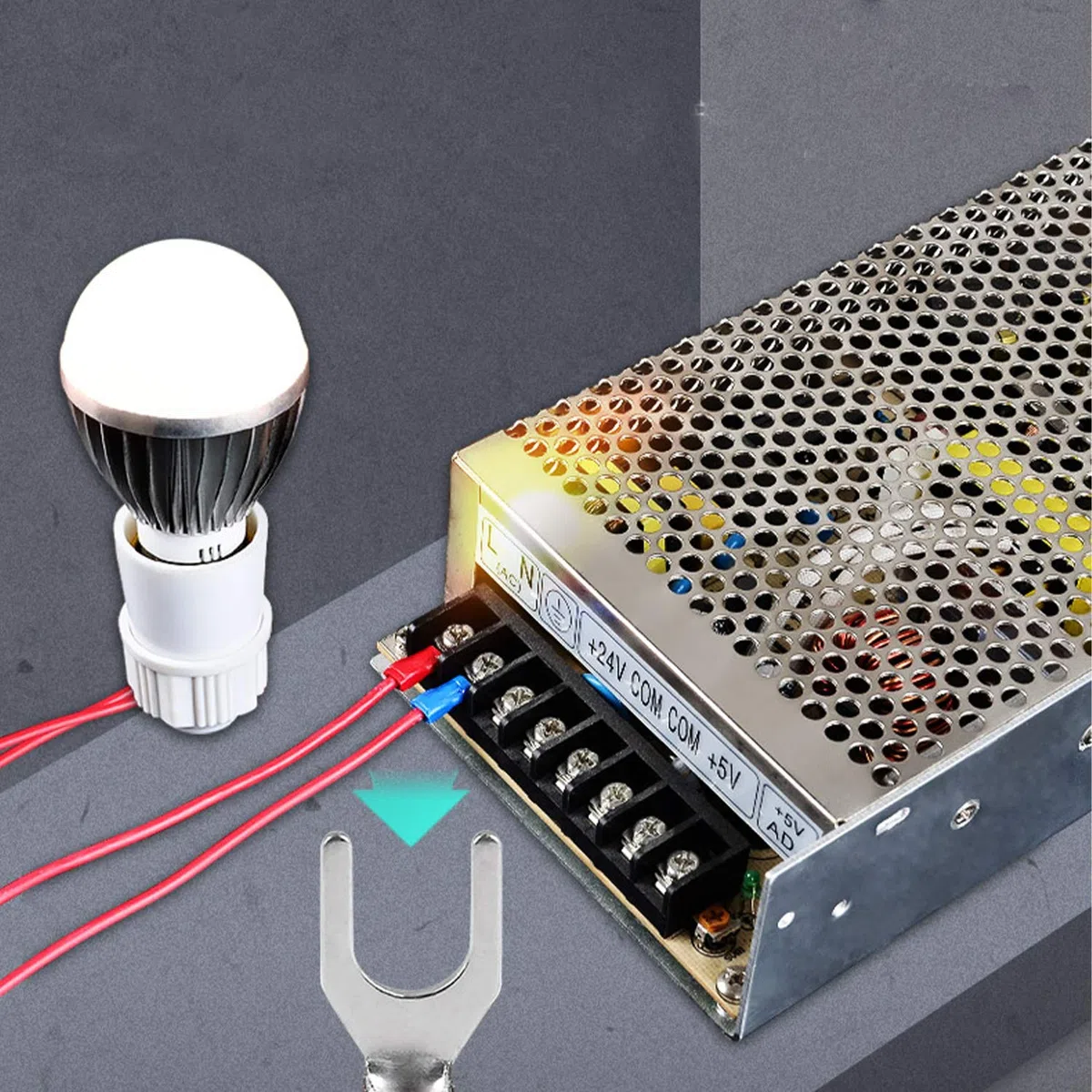 280PCS Conjunto de conectores eléctricos con aislamiento,terminales de cable aislados, kit surtido de terminales de crimpado de pala de anillo