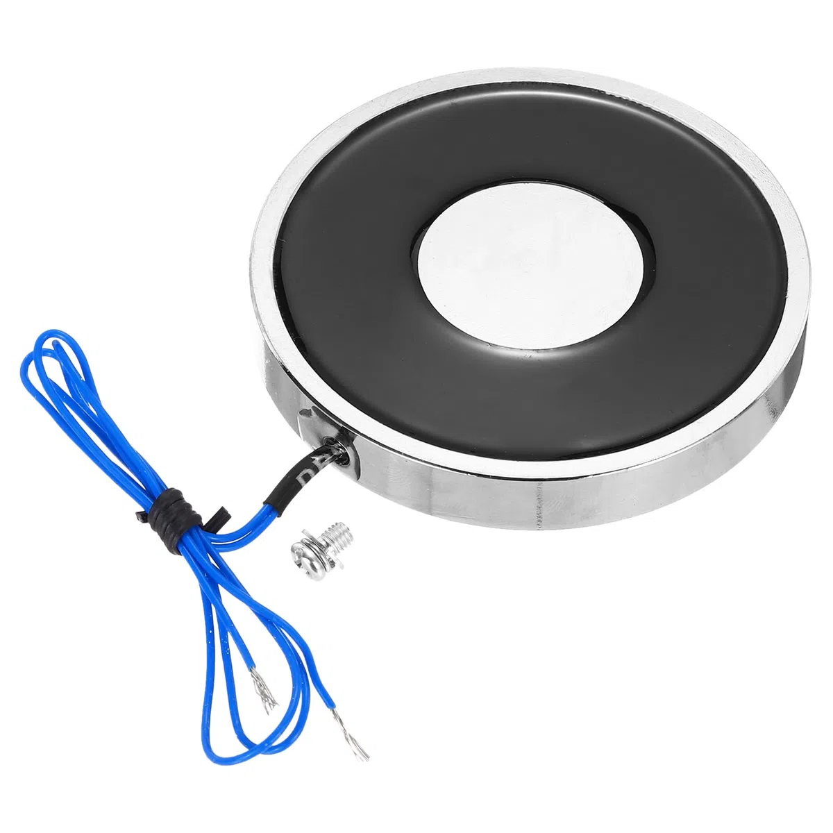 QUARKZMAN Electroimán Solenoide DC 12V 9.5W 55LB/25Kg Imán Eléctrico Redondo Imán De Elevación Eléctrico 70x10mm Para Equipos De Automatización