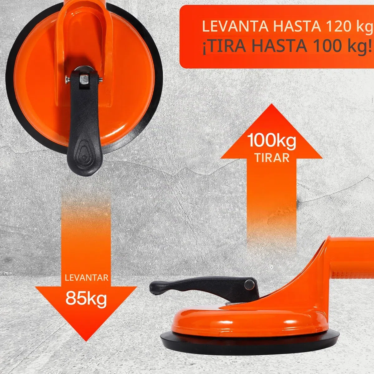 MOYKSRR Ventosas para Cristales, 2 x Mango Ventosa Doble, Elevador de Succión Resistente, Ventosa Mango con Capacidad de elevación de 100kg para Transportar Pesados, Vidrio, Pisos, Superficie Lisa