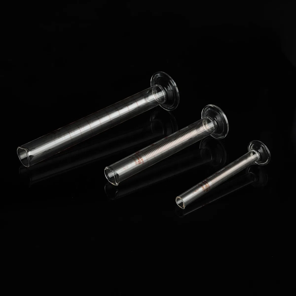stonylab Cilindro de Medición Graduado, 10 ml / 50 ml / 100 ml Juego de Cilindros Graduados de Vidrio de Borosilicato de Paredes Gruesas Cristalería de Laboratorio