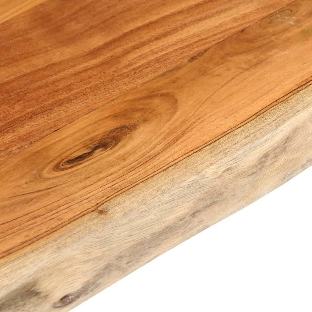 vidaXL Tablero de Mesa Rectangular Borde Natural Acacia 100x60x2,5 cm, Tablero, Tablero de Mesa Rectangular, Tablero de Mesa de Comedor