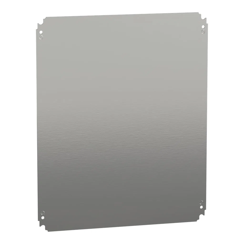 Schneider Electric NSYMM65 Placa de Montaje Ciega, Al 500 x An 600 mm en Chapa de Acero Galvanizado
