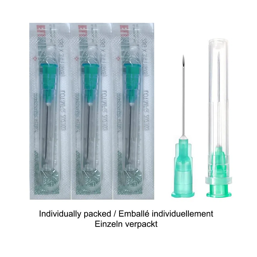 100 tubos dispensadores de acero inoxidable para recarga de líquidos, envasados individualmente, para uso industrial, laboratorios científicos, hogar, ocio, aceite (21 g x 25 mm)