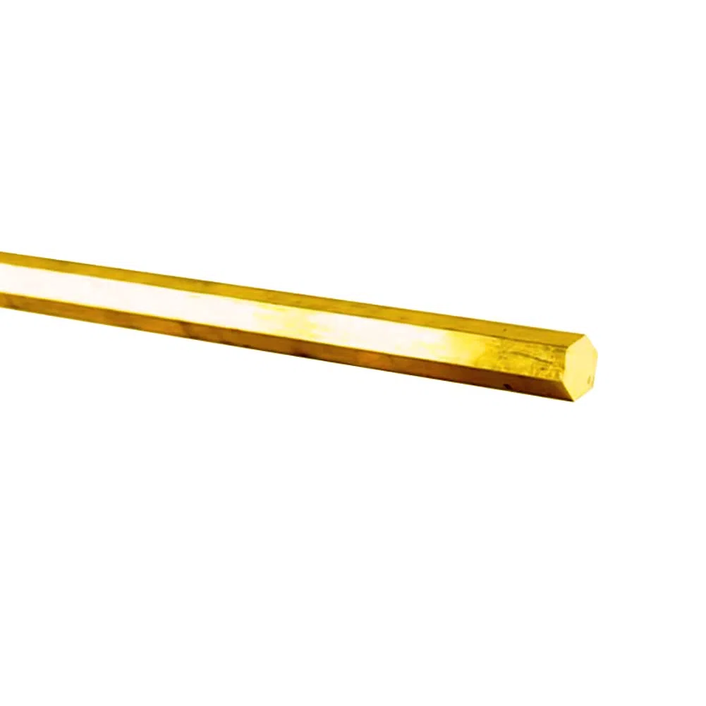 H59 Barra Hexagonal de latón sólido Varilla hexágono Bar Stick sin pulir Longitud Lado opuesto5mm-20mmLongitud500mm,8mm*500mm