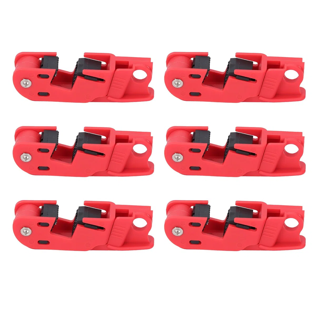 Dispositivo de Bloqueo de Disyuntor de 6 Piezas, Dispositivo de Bloqueo de Disyuntor Universal para Fijación de Equipos Industriales, Dispositivo de Bloqueo del Kit de Etiquetado