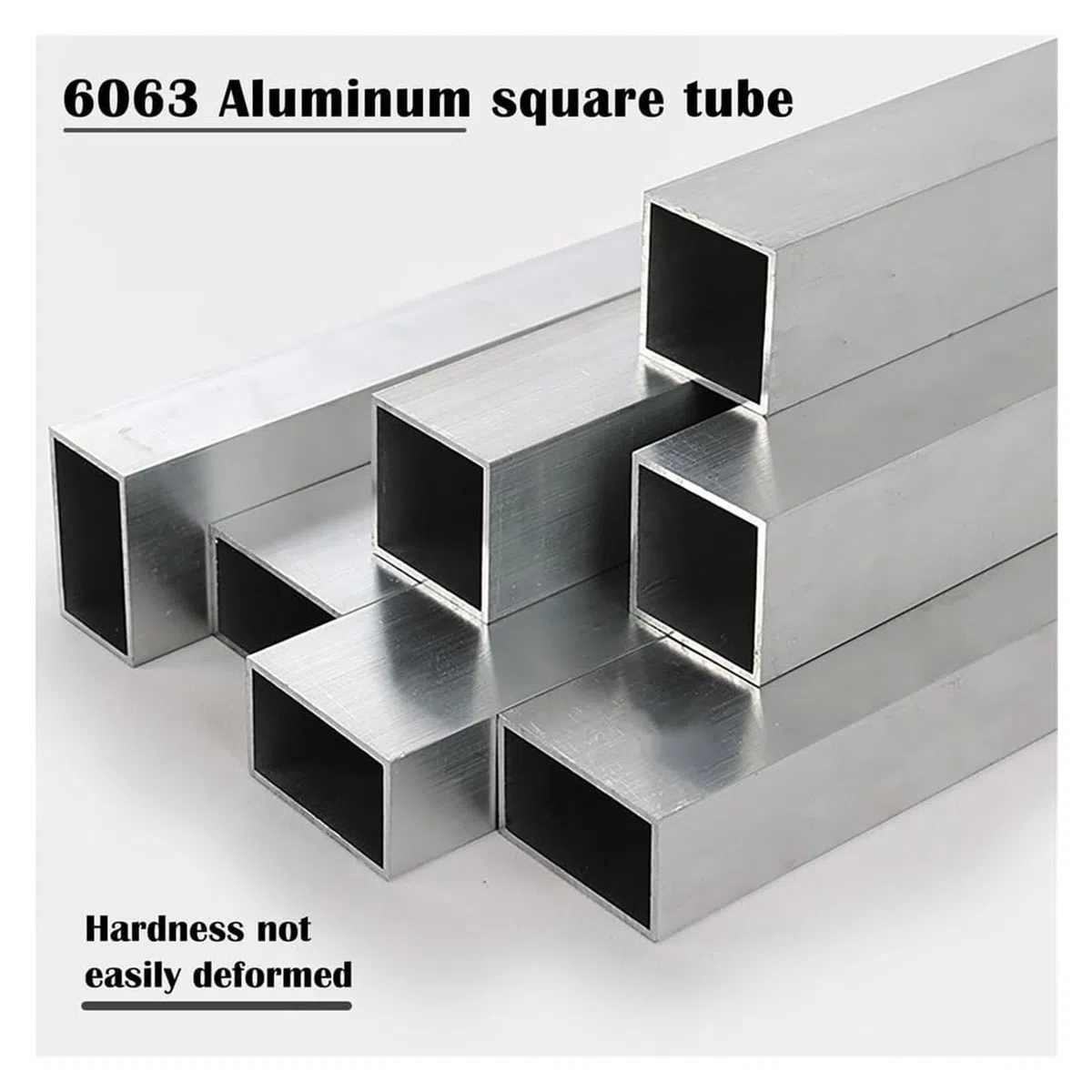 Paquete de 2 tubos cuadrados aluminio 6063 500 mm (30 x 30-70 mm), huecos sin soldadura for estructuras metálicas, soportes industriales, muebles y proyectos bricolaje(30x30x2mm)
