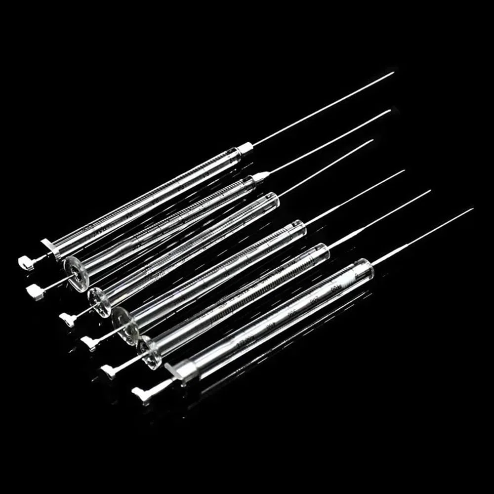 Jeringas de microlitros for cromatografía de gases con punta afilada de 0,5/1/5/10 l/25/50/100/250/1000 ul(0.5ul)