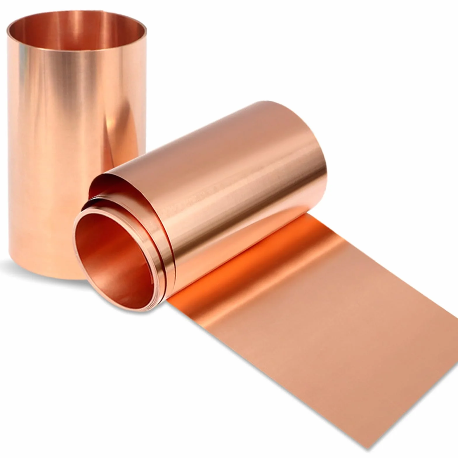 Juego de 2 placas de cobre, 1000 x 200 x 0,1 mm, placa de cobre puro del 99,9%, para artesanías de metal, fabricación de joyas, impresión en circuitos impresos y mucho más
