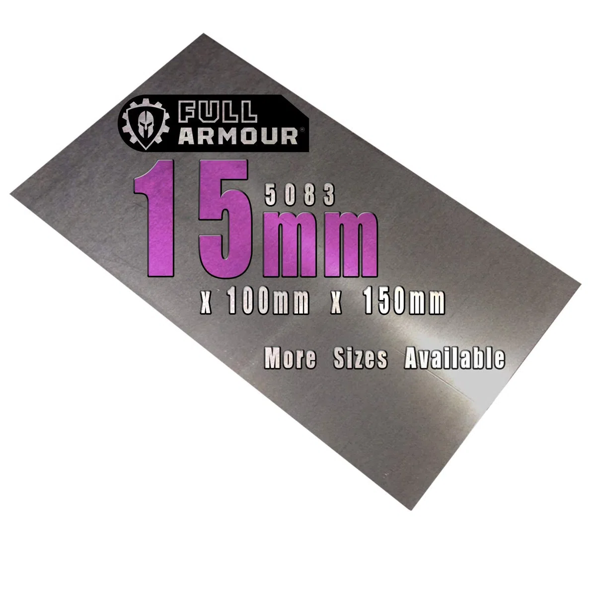Placa de aluminio de 15 mm, grado 5083 (100 mm x 150 mm)