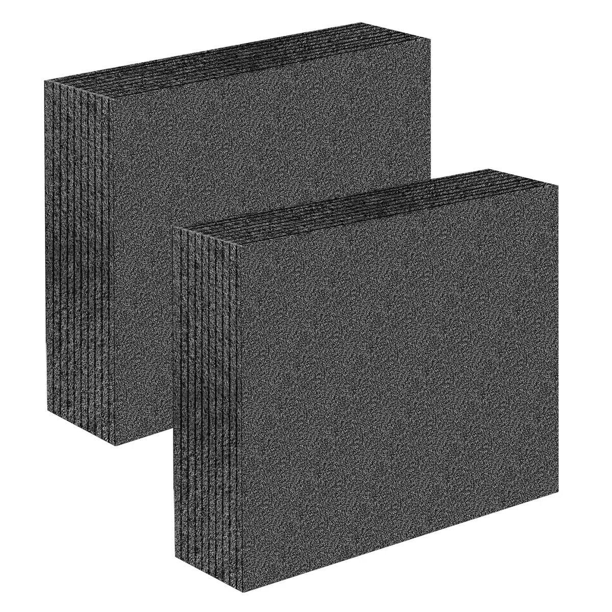 2 piezas Espuma Precortada Lámina de polietileno expandido 30x25x6cm Aislante para relleno de espuma expandida para Protección de Embalaje Negro