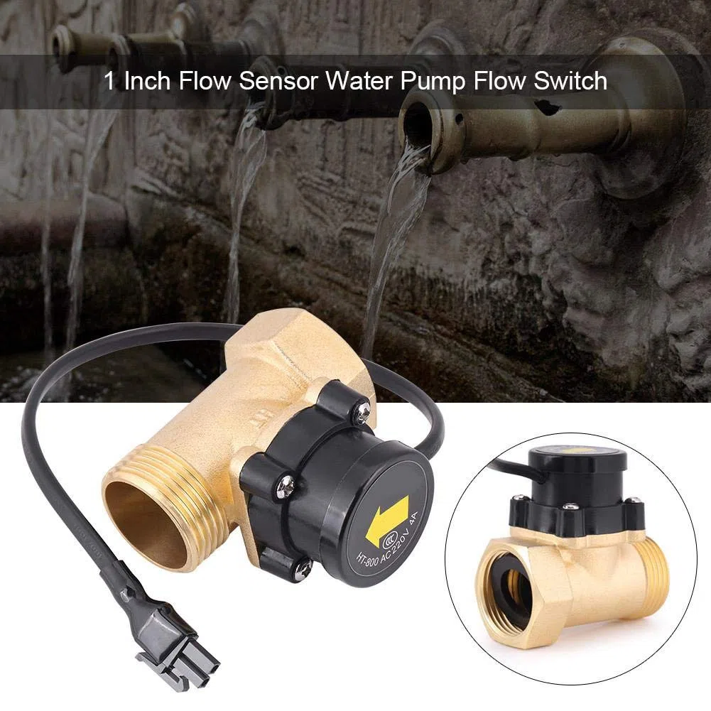 VIFER Interruptor de Sensor de Flujo HT-800 G1 Rosca 220V Interruptor de Flujo de Agua Sensor de Flujos de la Bomba de Agua Interruptors de Flujo-Automático