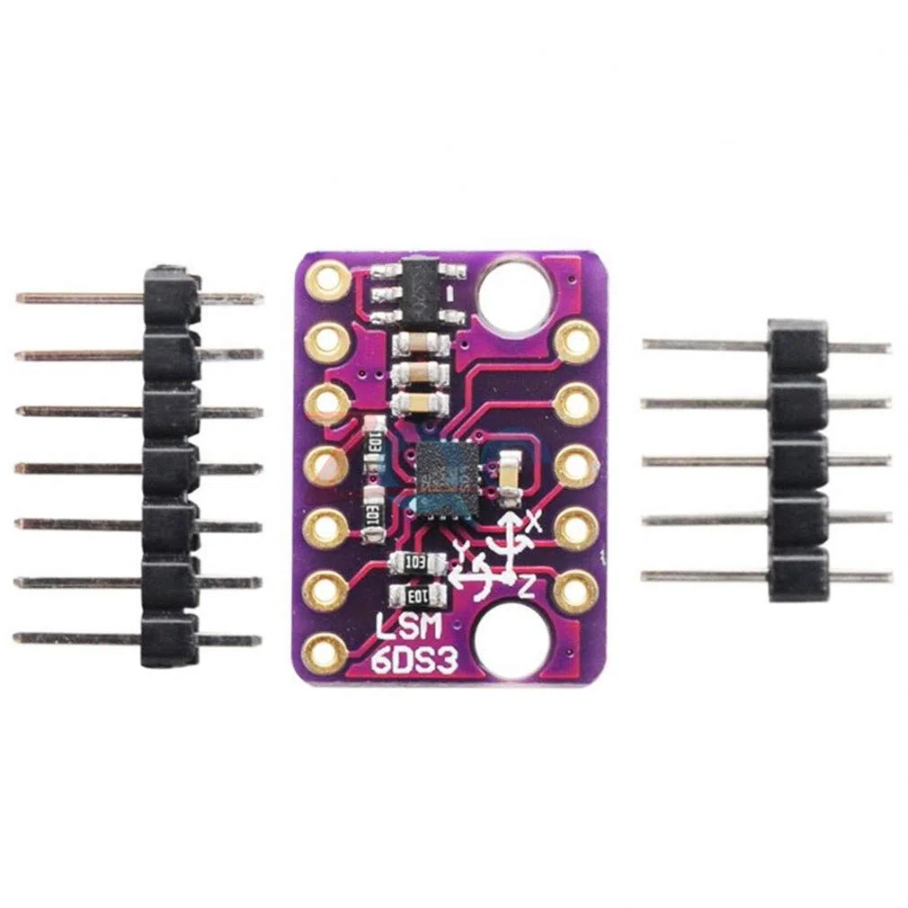 HiLetgo 2pcs GY-LSM6DS3 LSM6DS3 Accelerometer Gyro Embedded SPI IIC I2C Interface Module 8kb FIFO Buffer 5V