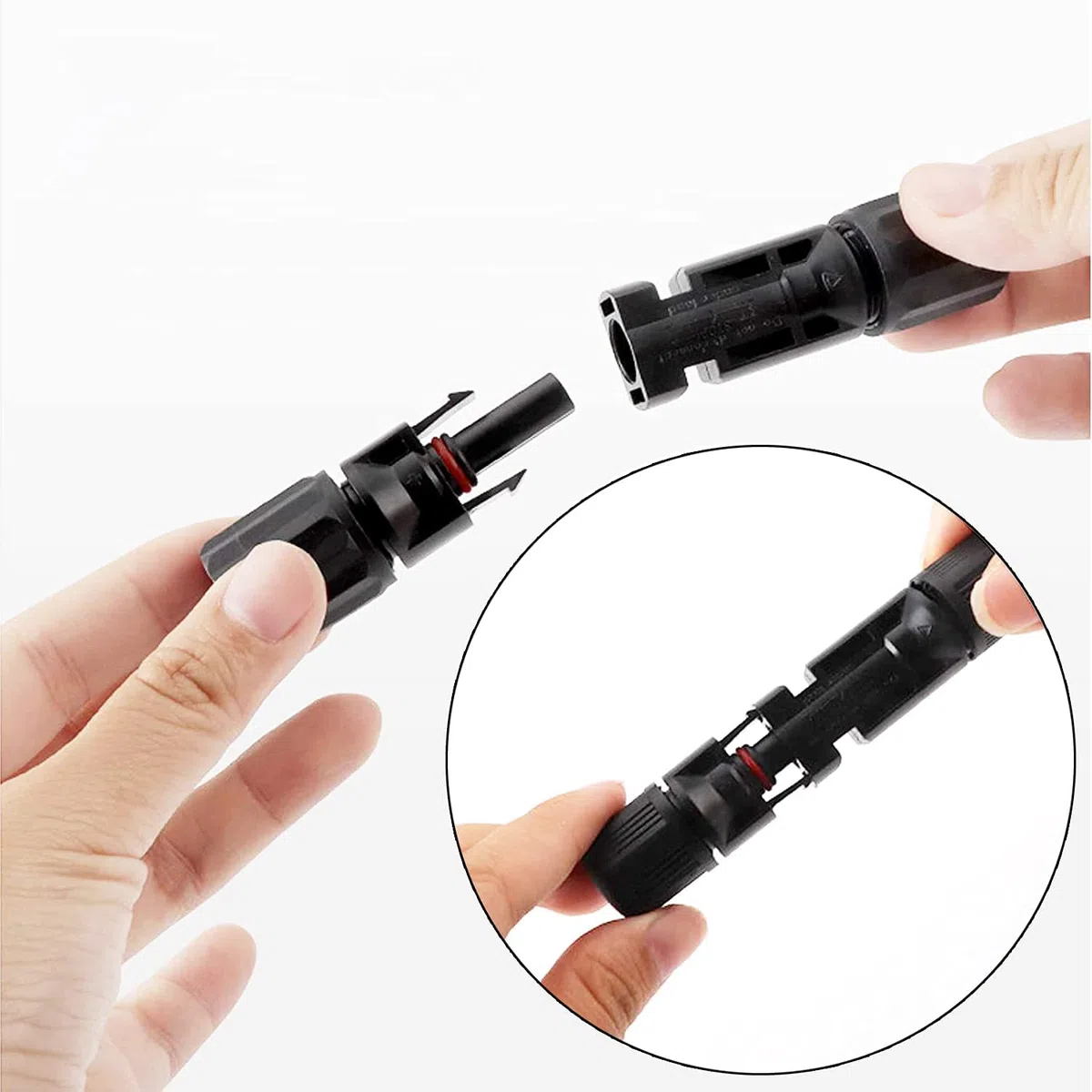 GTIWUNG 20 Pares Solar Panel Cable Conector, Macho/Hembra Conector Impermeable Anillo de Sello Impermeable, Conectores de Cable Panel Solar