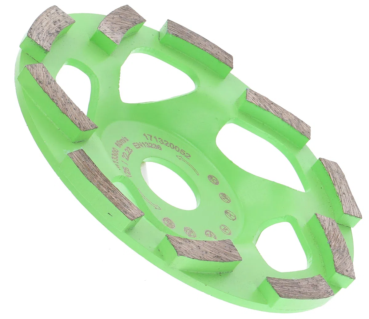 PRODIAMANT Muela de copa de diamante premium hormigón TURBO 125 mm x 22,23 mm verde 125 mm