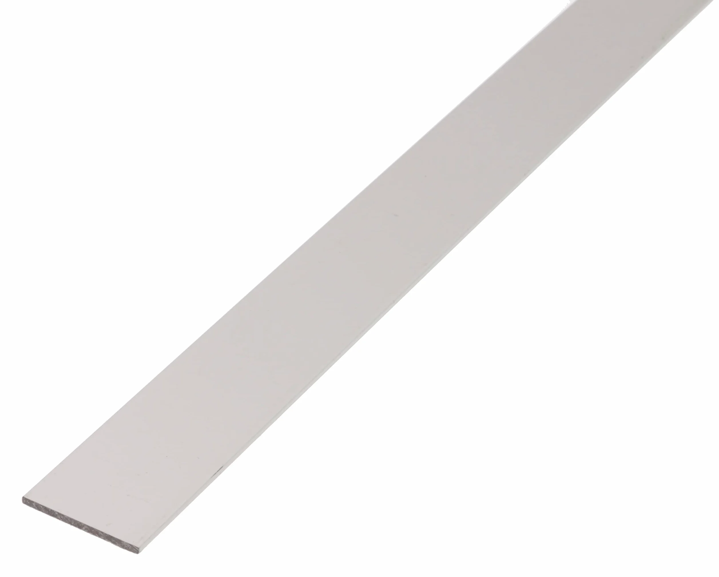 Alberts Barra plana 471750, aluminio, color plateado anodizado, 2000 x 60 x 3 mm