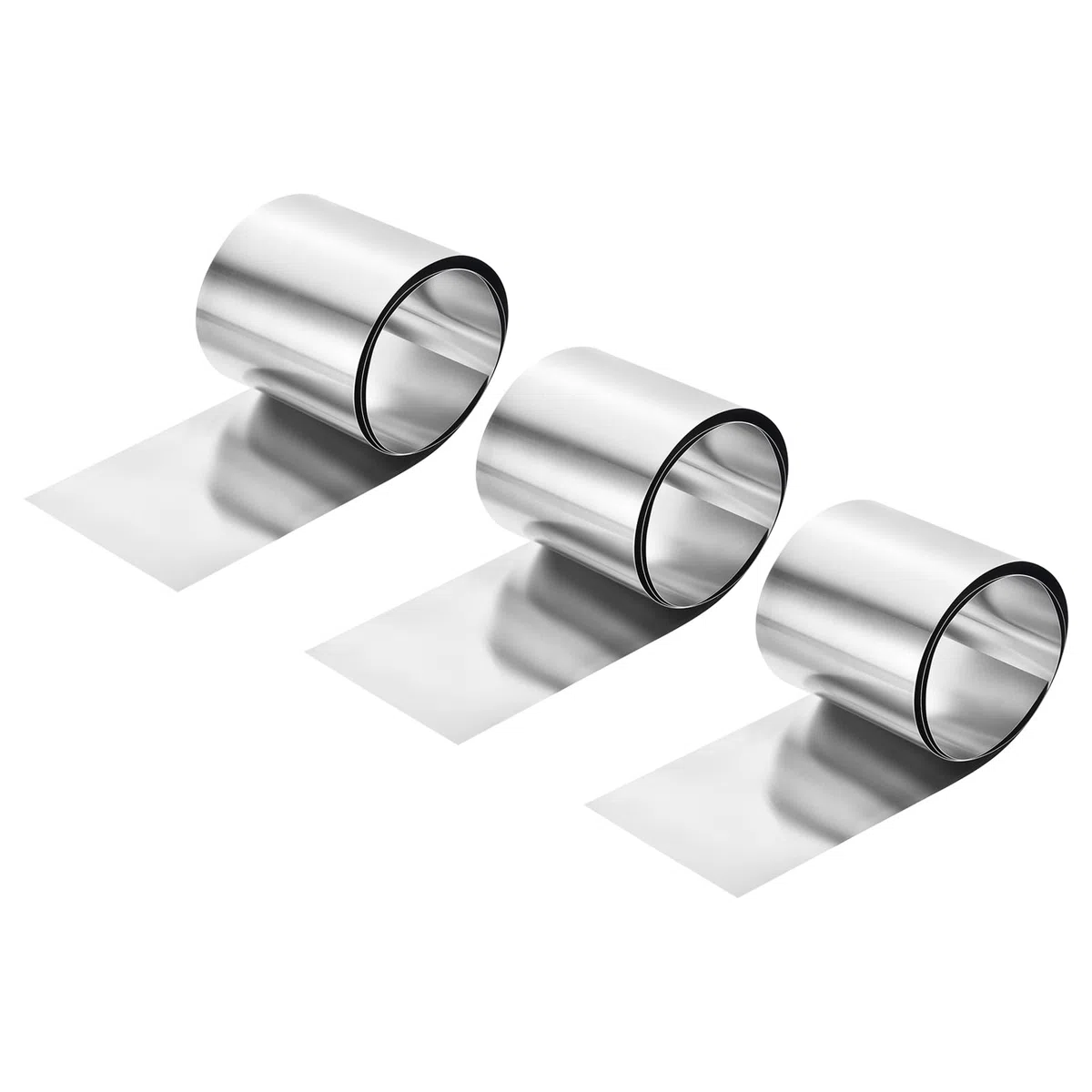QUARKZMAN 3 Pz Lámina Níquel Puro, Placa Níquel 99.6% Puro Tira Níquel 0.002"x3.94"x39.4"(0.05x100x1000mm) Ánodo Níquel Para Galvanoplastia Laboratorio Científico Industria Bricolaje