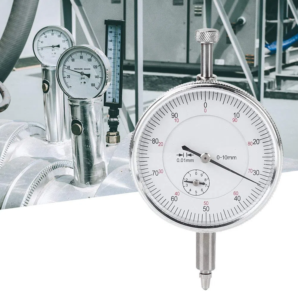 Reloj Comparador, Herramienta de Medición Indicador de Dial de Alta Precisión Herramienta de Medición Manual Hogar para la Industria