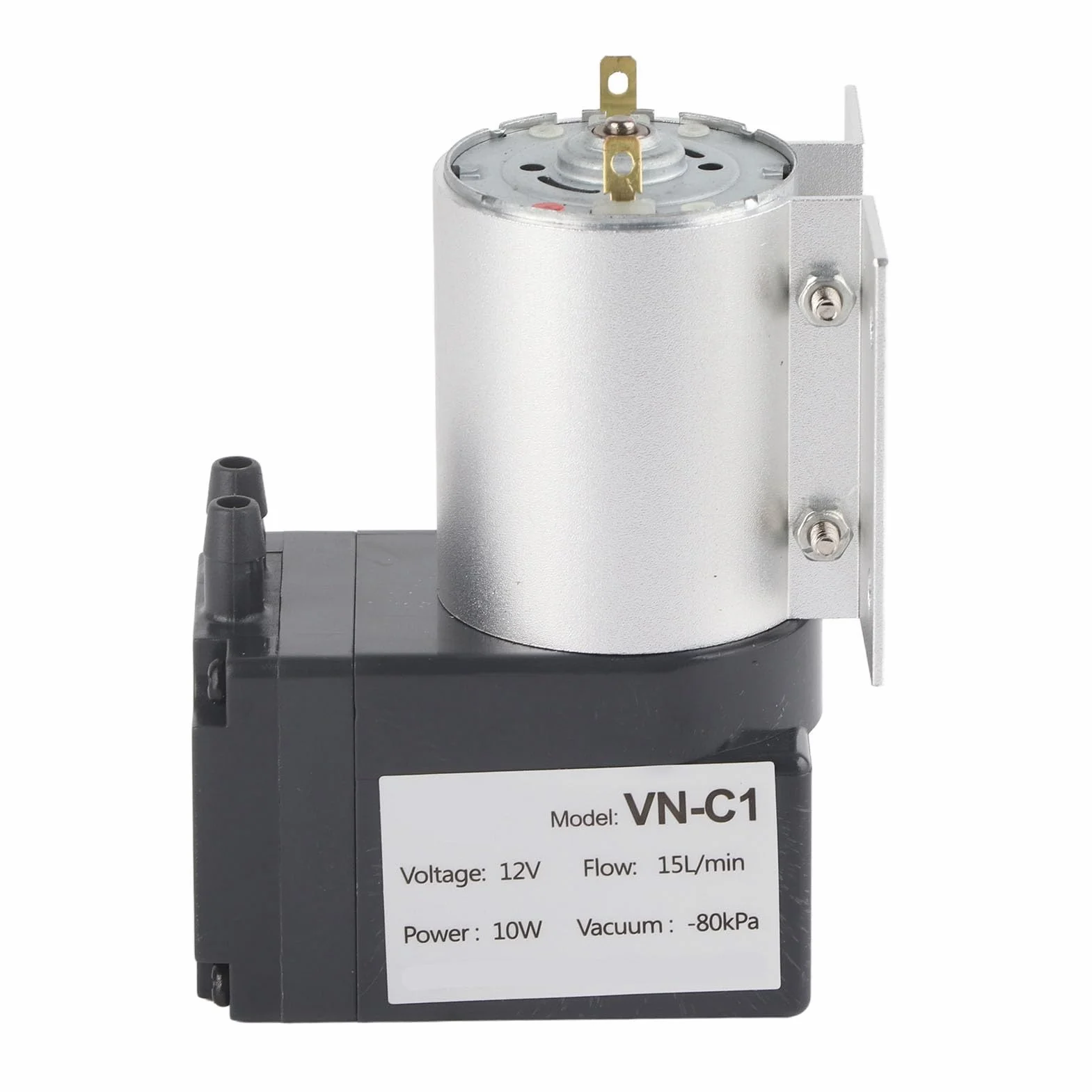Bomba de Succión de Vacío de Presión Negativa con Soporte, 10W DC12V/24V para Análisis y Muestreo de Gas (DC12V)
