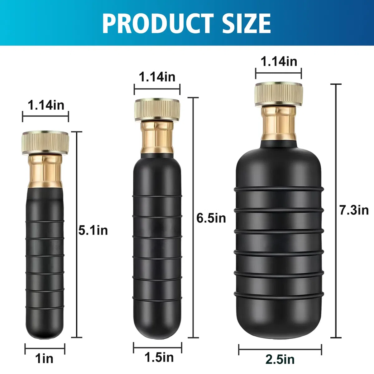 Vejiga de Drenaje, Kit de 3 Piezas para Limpieza de Drenajes, Desatascador de Vejiga para Tuberías Principales 25 a 152 mm y Desatasco Alcantarillado