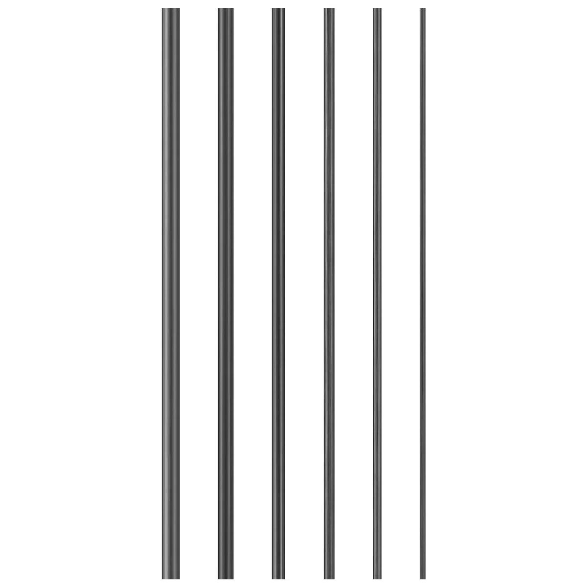 POPETPOP Kit de reparación de caña de pescar de 6 piezas, conector de poste roto, varilla de fibra de carbono para RC avión, pesca, manualidades, 1 mm, 1,5 mm, 2 mm, 2,5 mm, 3 mm, 3,5 mm