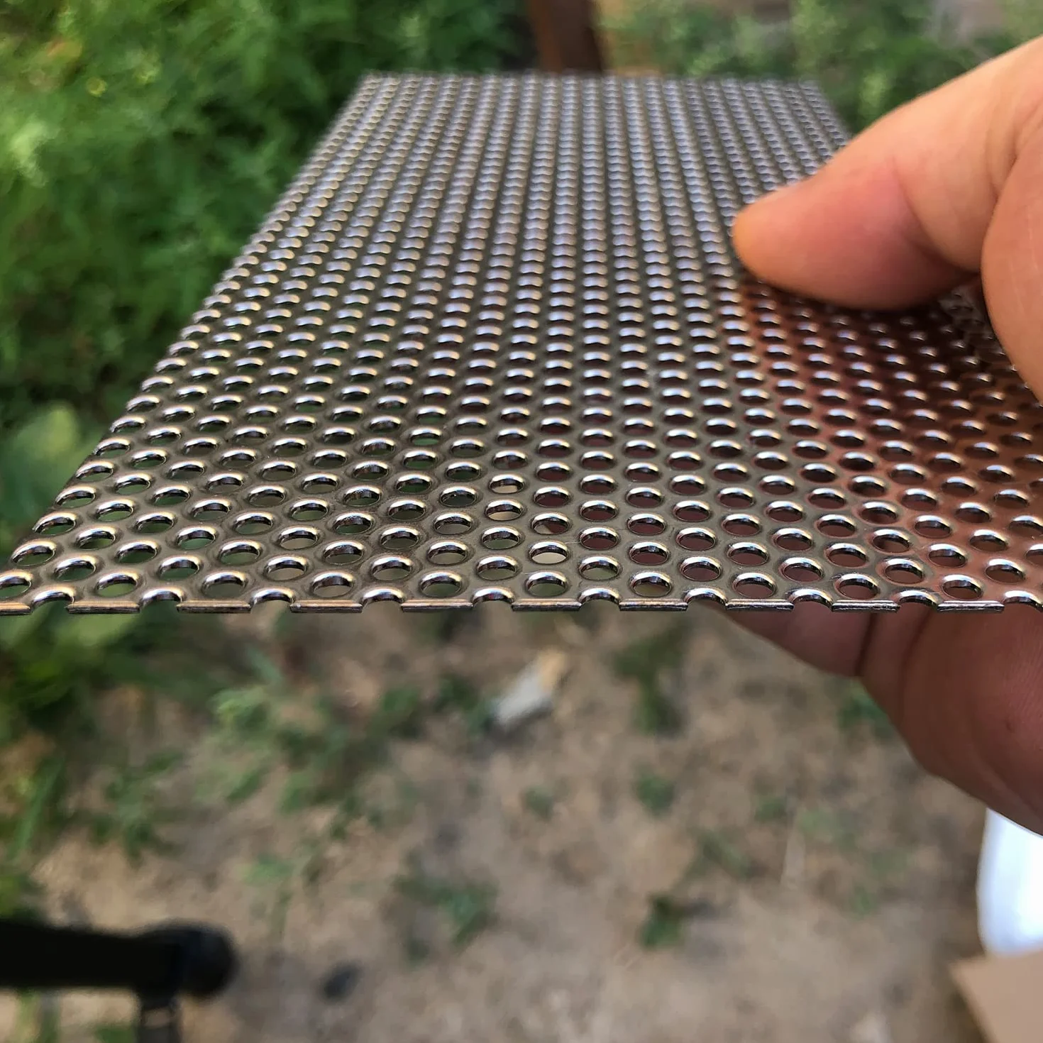 Chapa perforada de acero inoxidable 304 - Placa de acero perforada - Abertura de 3 mm, Espesor de 1,1 mm, 200mmX100mm Láminas de chapa