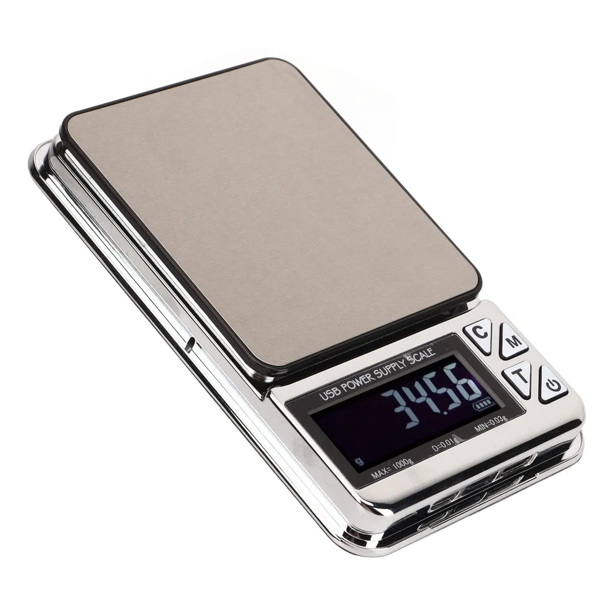 BestAlice Digital Milligram Scale, 1000g / 0.01g Balanzas Electrónicas Mini Pocket Scale, USB Electric Jewelry Balanza Plana Electronic Kitchen Food Coffee Balanza