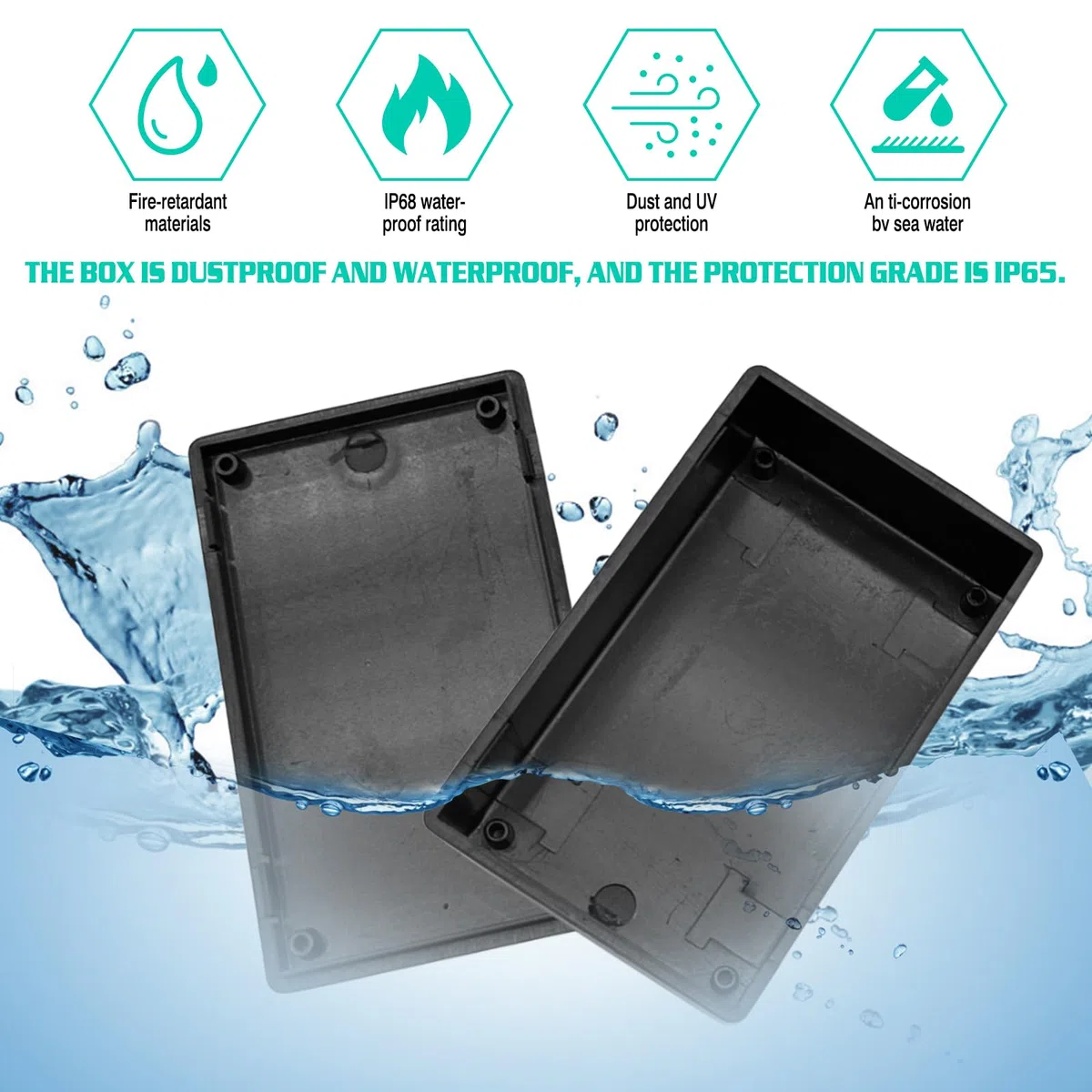 Caja de derivación para proyectos electrónicos y instrumentos (24 unidades, carcasa de plástico, caja impermeable)