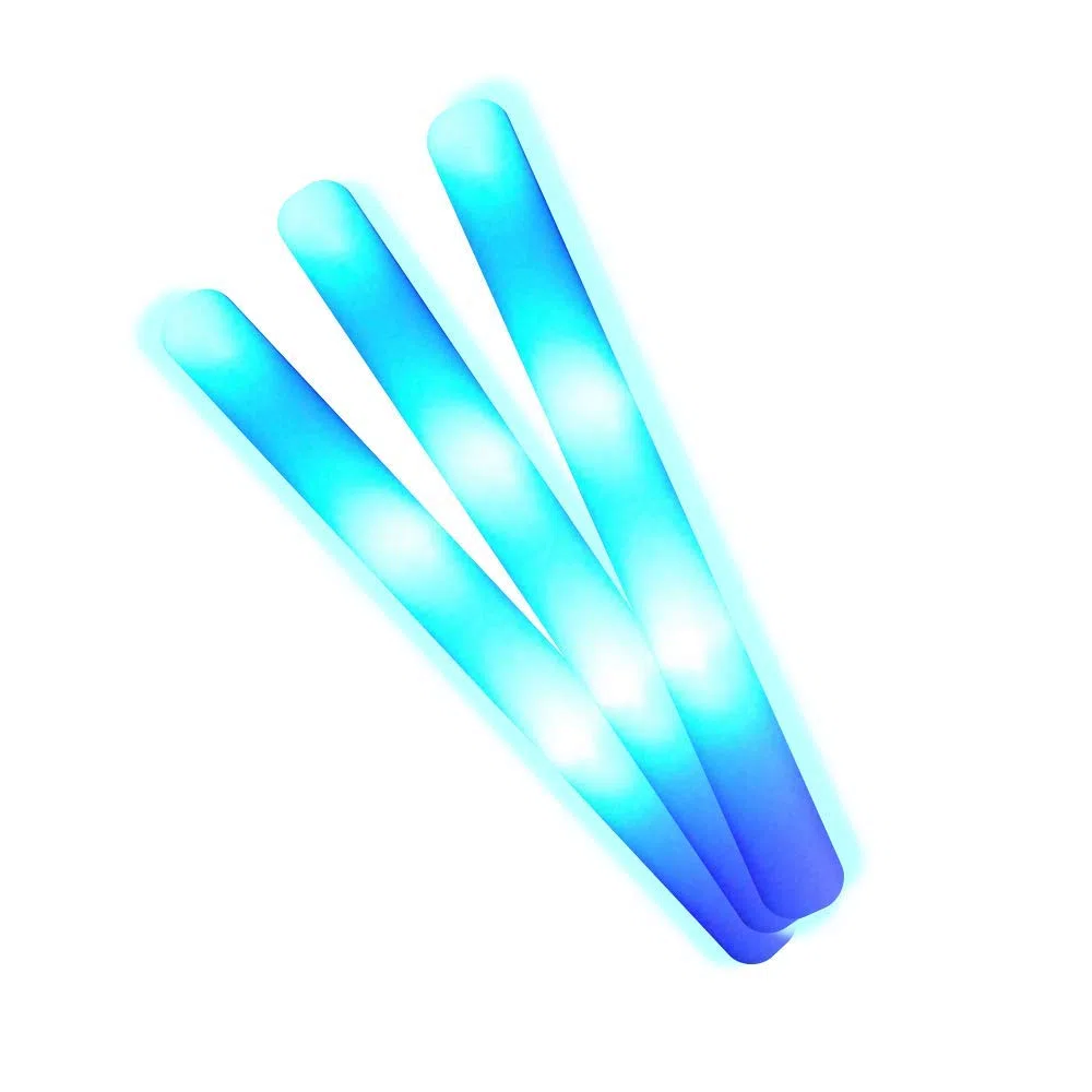25 Palos de espuma luminosos Led 48x4cm azul ENTREGA 1-3 DÍAS