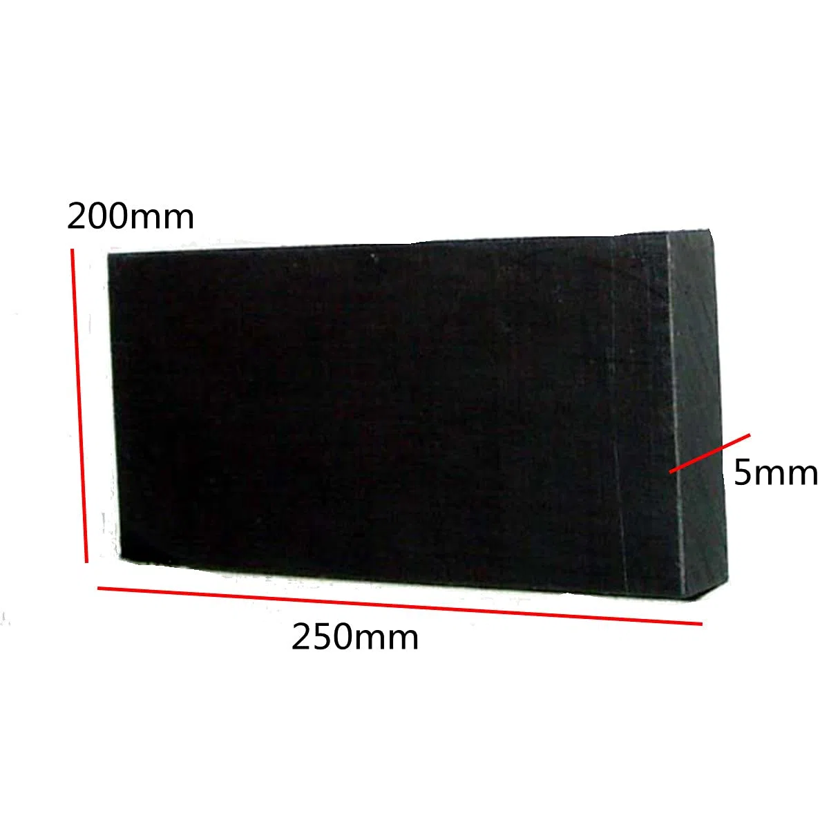 Hoja de Placa Plana de Resina Fenólica Baquelita, Alta Temperatura, Antiestático/200Mm*250Mm*5Mm