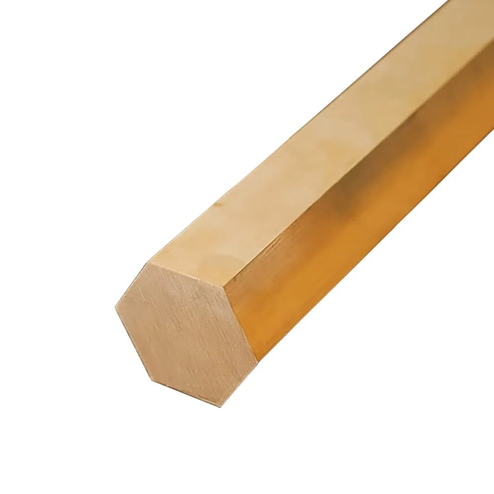H59 Barra Hexagonal de latón sólido Varilla hexágono Bar Stick sin pulir Longitud Lado opuesto5mm-20mmLongitud500mm,8mm*500mm