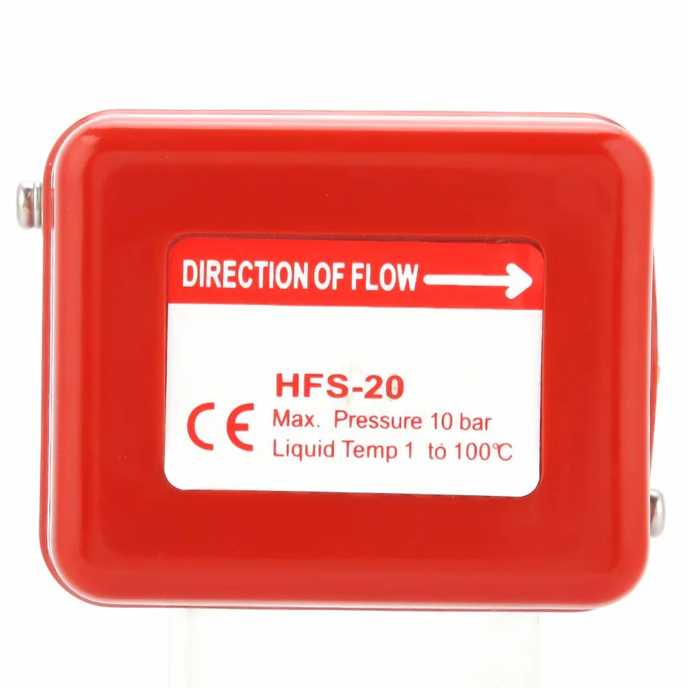 FTVOGUE Interruptor de Flujo de Agua con Contactos HFS-20 SPDT, Cuerpo de Acero Inoxidable 304, Control de Paleta Confiable para Monitoreo de Flujo de Líquido