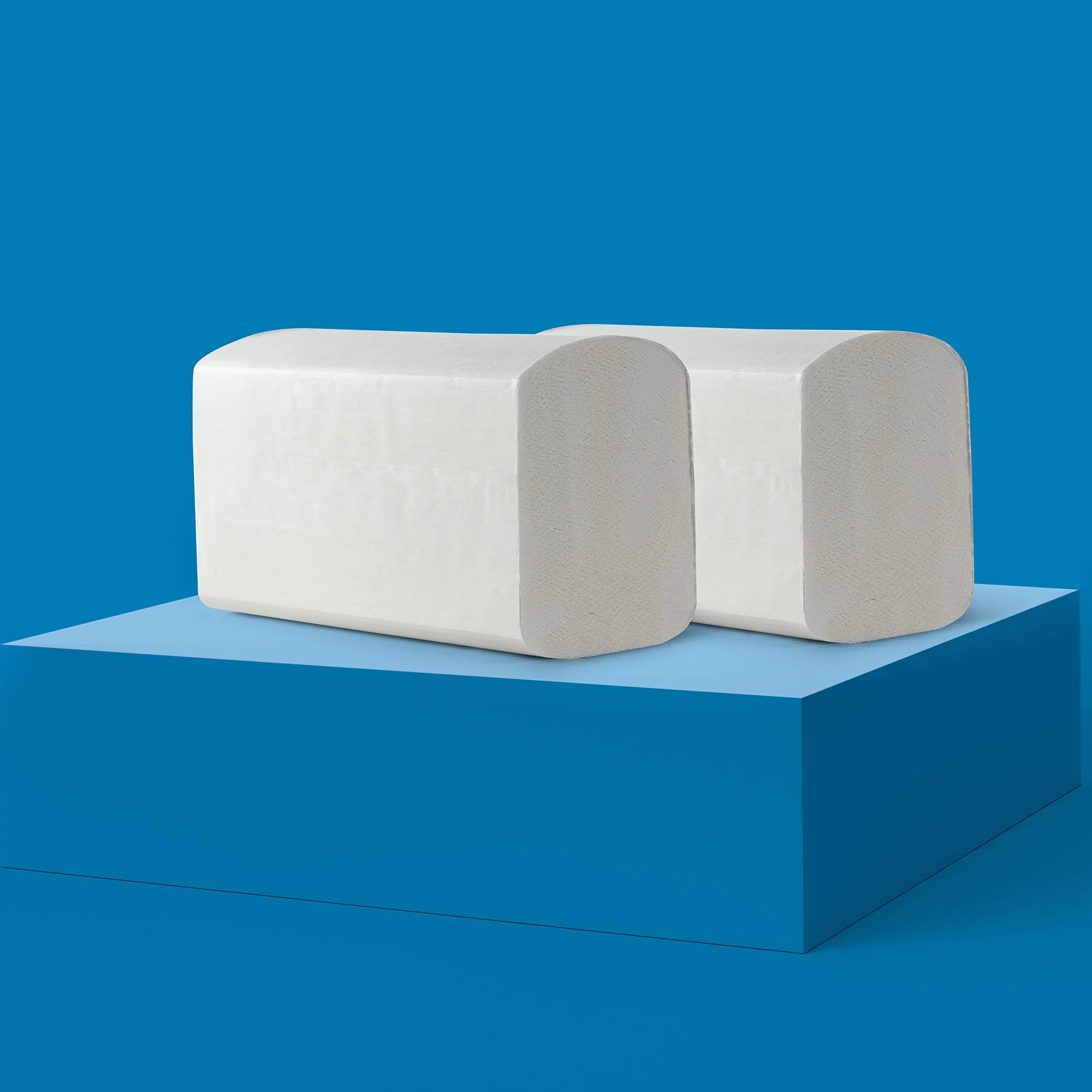 AmazonCommercial Servilletas de Papel de Varios Pliegues (Plegado en Z), 2 Capas de Celulosa, 4000 Hojas (20 Paquetes de 200), Tamaño de Hoja: 24 x 20,3cm, Compatibles con Dispensadores H2