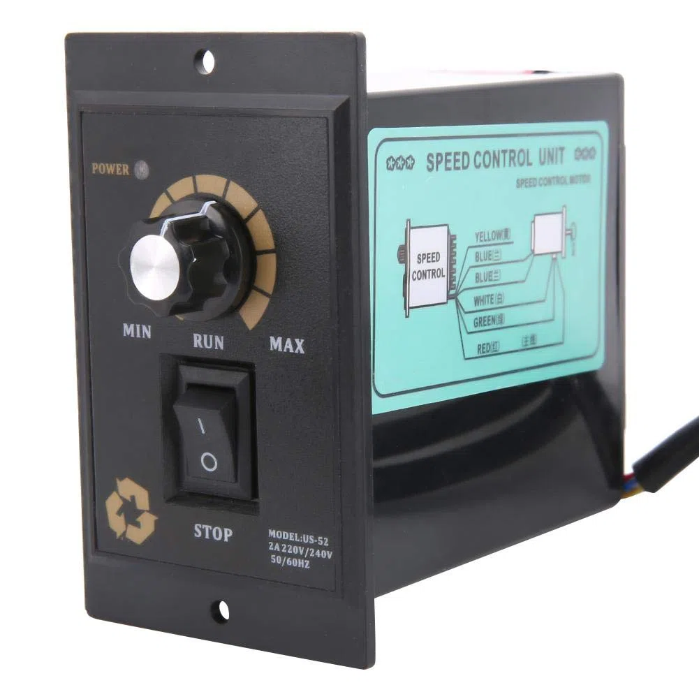 AC 220V 50/60Hz Controlador de Velocidad del Motor 300/400/500W Regulador de Velocidad del Motor EléCtrico(300W)