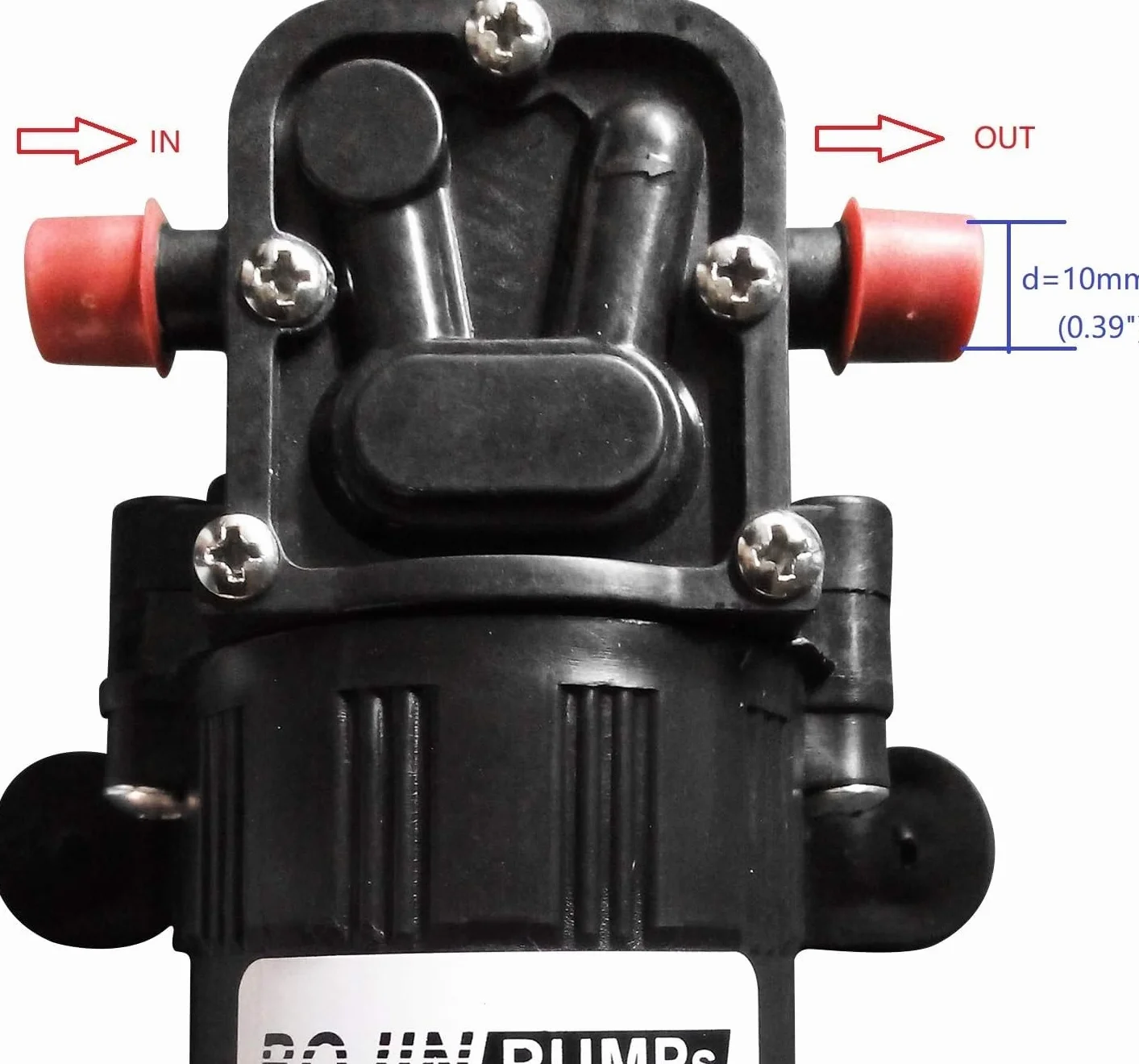 CYBERNOVA DC12V 73 PSI 3.5L/m Bomba de agua dulce de diafragma Bomba autocebante de rociador para granja/jardín/riego por pulverización/limpieza de vehículos