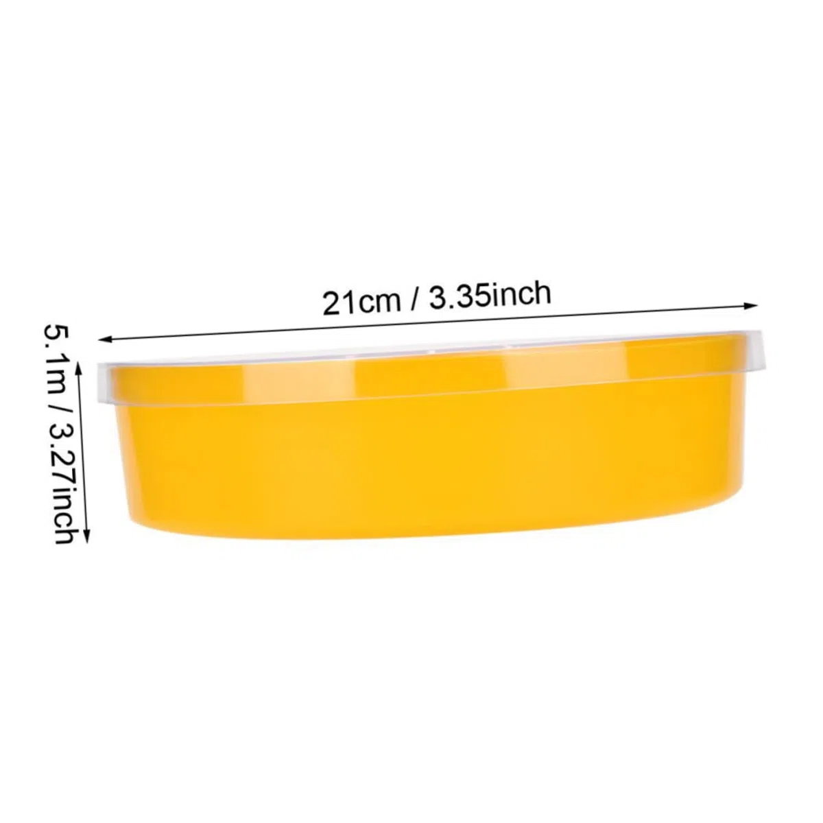Toyvian 2 Comederos Redondos Amarillos Prácticos y Fáciles de Limpiar para Abejas de Plástico Herramienta de Apicultura Adecuado para Alimentación Rápida
