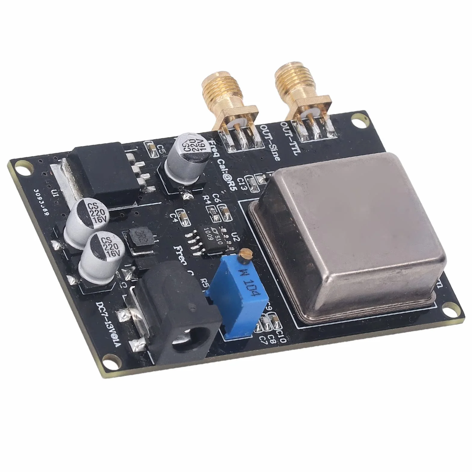 Placa termostática de cuarzo de 10 MHz, ruido de fase extremadamente bajo, módulo de referencia estándar de frecuencia OCXO, multifuncional para sistemas de audio
